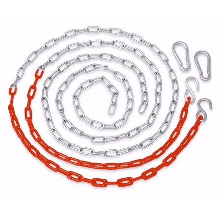 SWINGAN Vinyl Coated Chain - Orange - Set Of 2 SWHWDC-OR